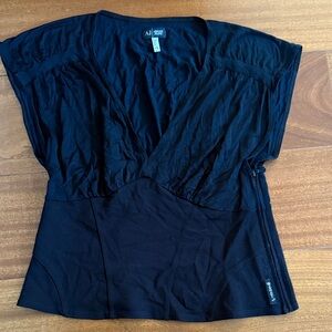 Armani Jeans Classic Black Top